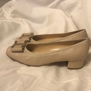 Sesto Meucci Nude Block Heel Pumps